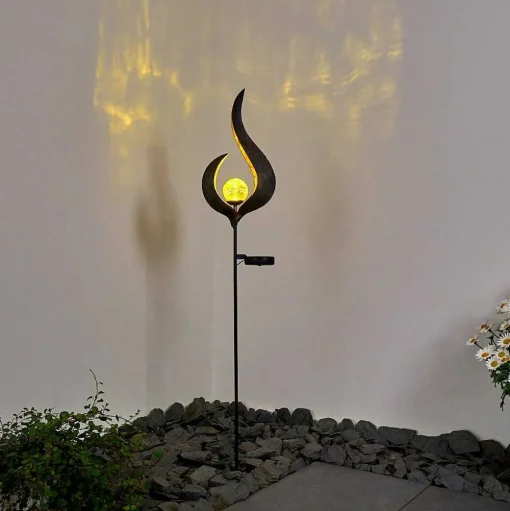 Lampe Solaire Rovinj Led Anthracite, Cuivre, 1 Lumiere