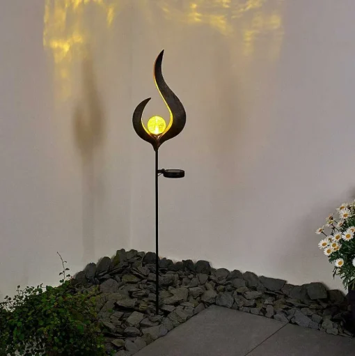 Lampe Solaire Rovinj Led Anthracite, Cuivre, 1 Lumiere