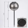 Lampe Solaire Samoao Led Cuivre, Noir, Argente, 1 Lumiere