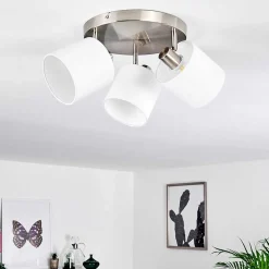 Plafonnier Alsen Nickel Mat, 3 Lumieres