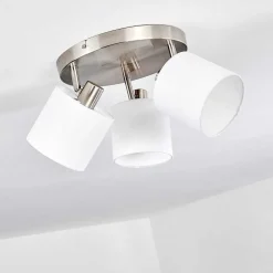 Plafonnier Alsen Nickel Mat, 3 Lumieres