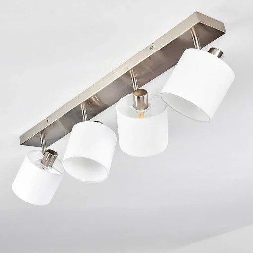 Plafonnier Alsen Nickel Mat, 4 Lumieres