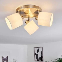 Plafonnier Alsen Nickel Mat, 3 Lumieres