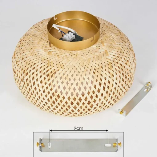 Plafonnier Bauro Ecru, 1 Lumiere
