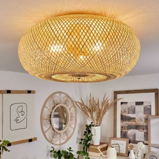 Plafonnier Bauro Laiton, 3 Lumieres
