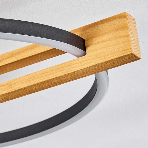 Plafonnier Carcano Led Noir, 3 Lumieres