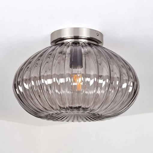 Plafonnier Chapal Nickel Mat, 1 Lumiere