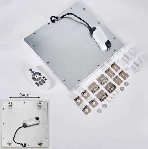 Plafonnier Crum Led Blanc, 1 Lumiere, Telecommandes