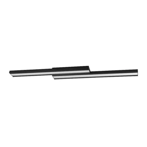 Plafonnier Eglo Saliteras-Z Led Noir, 2 Lumieres, Changeur De Couleurs