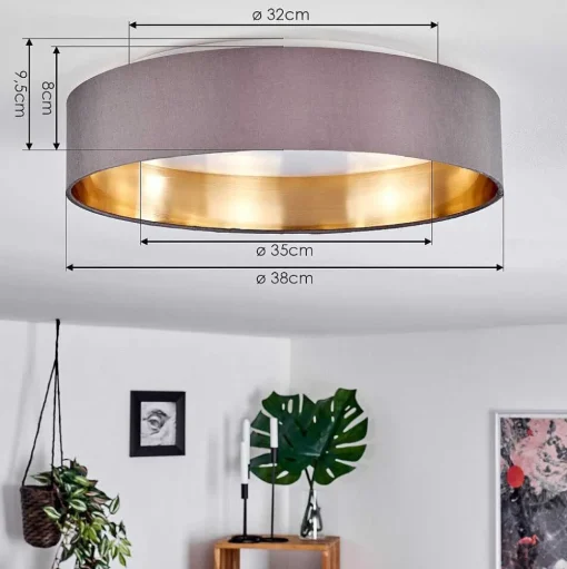 Plafonnier Elsa Led Blanc, 1 Lumiere