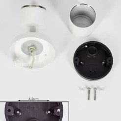 Plafonnier Exterieur Aketohoin Led Blanc, 1 Lumiere