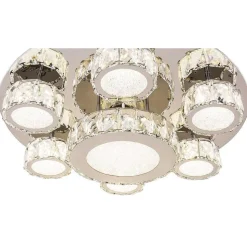 Plafonnier Globo Amur Led Chrome, 1 Lumiere