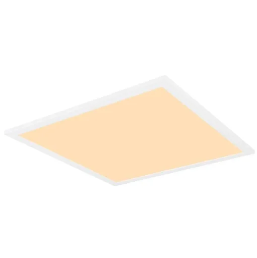 Plafonnier Globo Rosi Led Blanc, 1 Lumiere, Telecommandes, Changeur De Couleurs