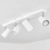 Plafonnier Javel Chrome, Blanc, 4 Lumieres