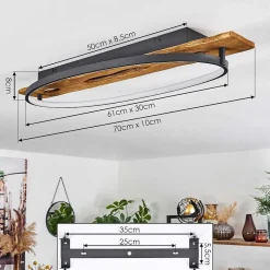 Plafonnier Nevogilde Led Ecru, 1 Lumiere