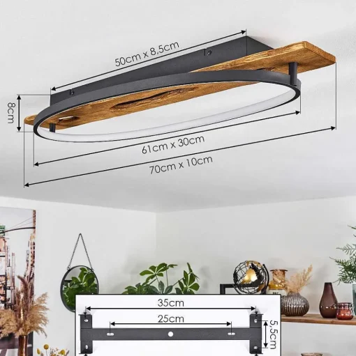 Plafonnier Nevogilde Led Ecru, 1 Lumiere