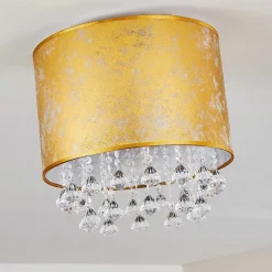 Plafonnier Norrfors Argente, Transparent, 1 Lumiere