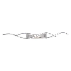 Plafonnier Paul Neuhaus Q-Malina Led Acier Inoxydable, 2 Lumieres, Telecommandes