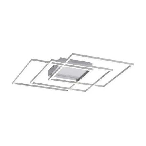 Plafonnier Paul Neuhaus Q-Inigo Led Nickel Mat, 3 Lumieres, Telecommandes