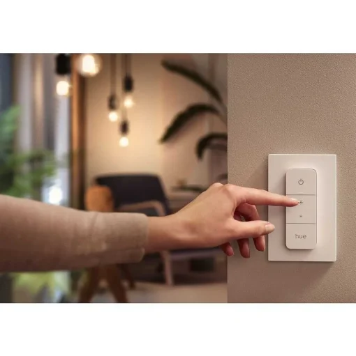Plafonnier Philips Hue Enrave Led Noir, 1 Lumiere, Telecommandes