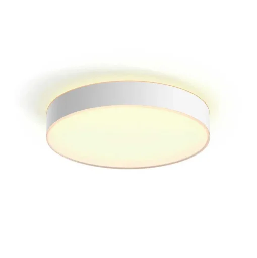 Plafonnier Philips Hue Enrave Led Blanc, 1 Lumiere, Telecommandes