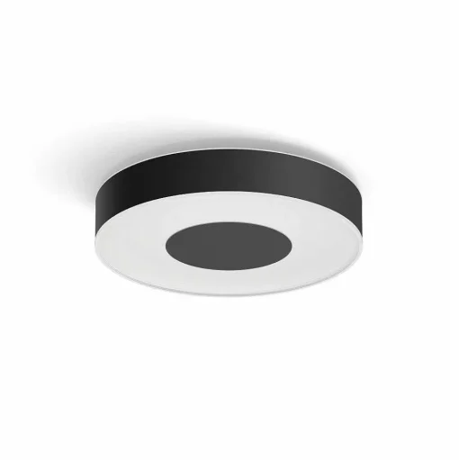Plafonnier Philips Hue Infuse Led Noir, 1 Lumiere, Changeur De Couleurs