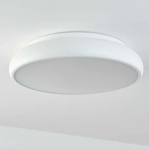 Plafonnier Rhone Led Blanc, 1 Lumiere, Changeur De Couleurs