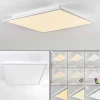 Plafonnier Salmi Led Aluminium, Blanc, 1 Lumiere, Telecommandes