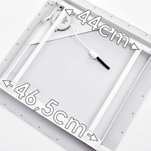 Plafonnier Salmi Led Aluminium, Blanc, 1 Lumiere, Telecommandes