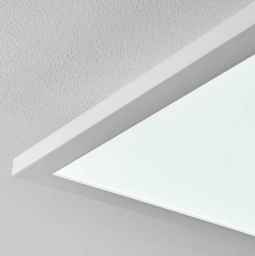 Plafonnier Salmi Led Aluminium, Blanc, 1 Lumiere, Telecommandes