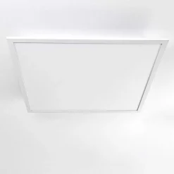Plafonnier Salmi Led Aluminium, Blanc, 1 Lumiere, Telecommandes