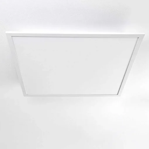 Plafonnier Salmi Led Aluminium, Blanc, 1 Lumiere, Telecommandes