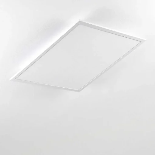 Plafonnier Salmi Led Aluminium, Blanc, 1 Lumiere, Telecommandes
