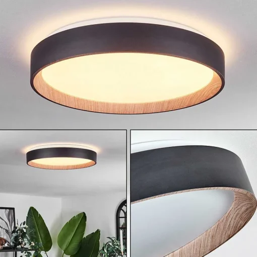 Plafonnier Sassemte Led Blanc, 1 Lumiere