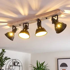 Plafonnier Tina Bois Clair, 4 Lumieres