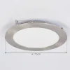 Spot Encastrable Finsrud Led Nickel Mat, 1 Lumiere