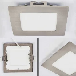 Spot Encastrable Finsrud Led Nickel Mat, 1 Lumiere