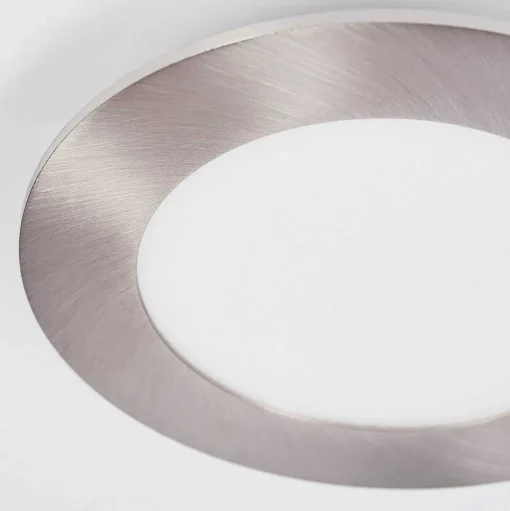 Spot Encastrable Finsrud Led Nickel Mat, 1 Lumiere