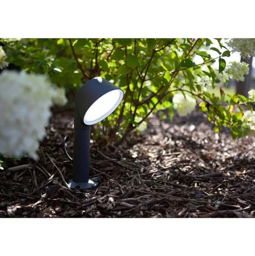 Spot Sur Pieu Lutec Dakota Led Anthracite, 1 Lumiere