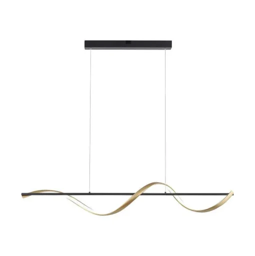 Suspension Paul Neuhaus Q-Swing Led Anthracite, Or, 1 Lumiere, Telecommandes