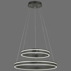 Suspension Paul Neuhaus Q-Vito Led Anthracite, 1 Lumiere, Telecommandes