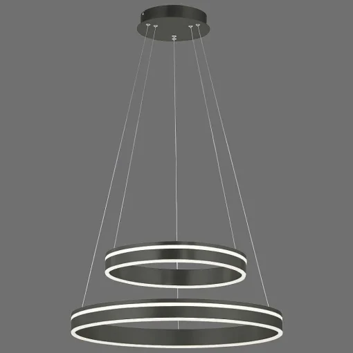 Suspension Paul Neuhaus Q-Vito Led Anthracite, 1 Lumiere, Telecommandes