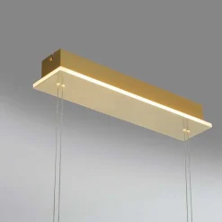 Suspension Paul Neuhaus Q-Etienne Led Laiton, 4 Lumieres, Telecommandes